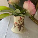 Petit vase en faïence polychrome KG Lunéville ancien