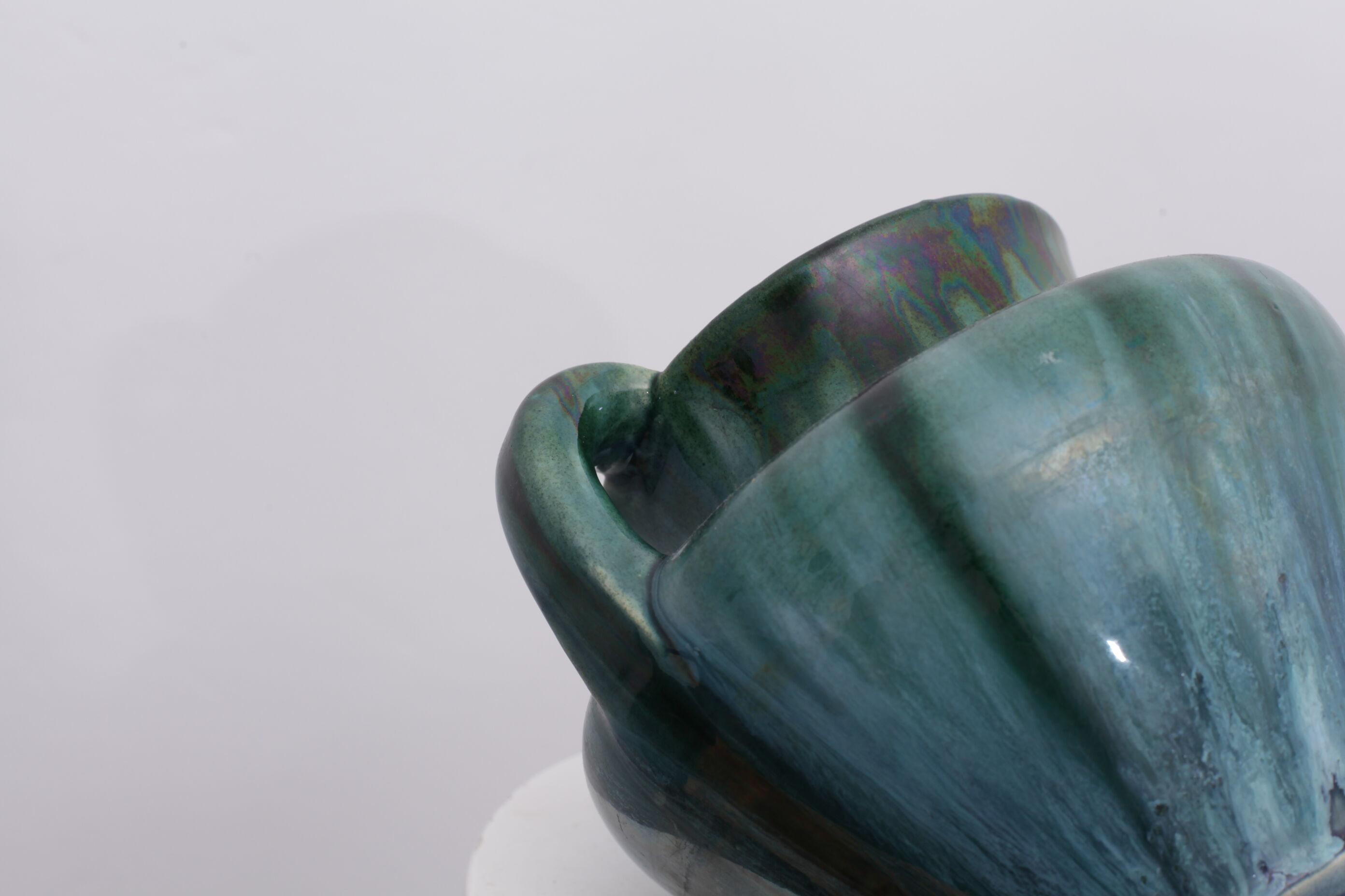 Green sandstone pot vase