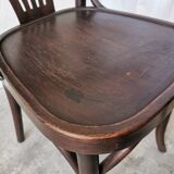 Set of 4 Vintage Bentwood Dining Chair: Mid-Century Thonet Style Armchair
