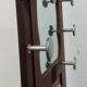 Locker room coat door