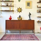 Teak Lowboard Chest of Drawers, Denmark 1960s/1970s, Mid-C, Vintage