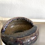 Empty ceramic pocket À.Bedu, La Borne, ca 1950