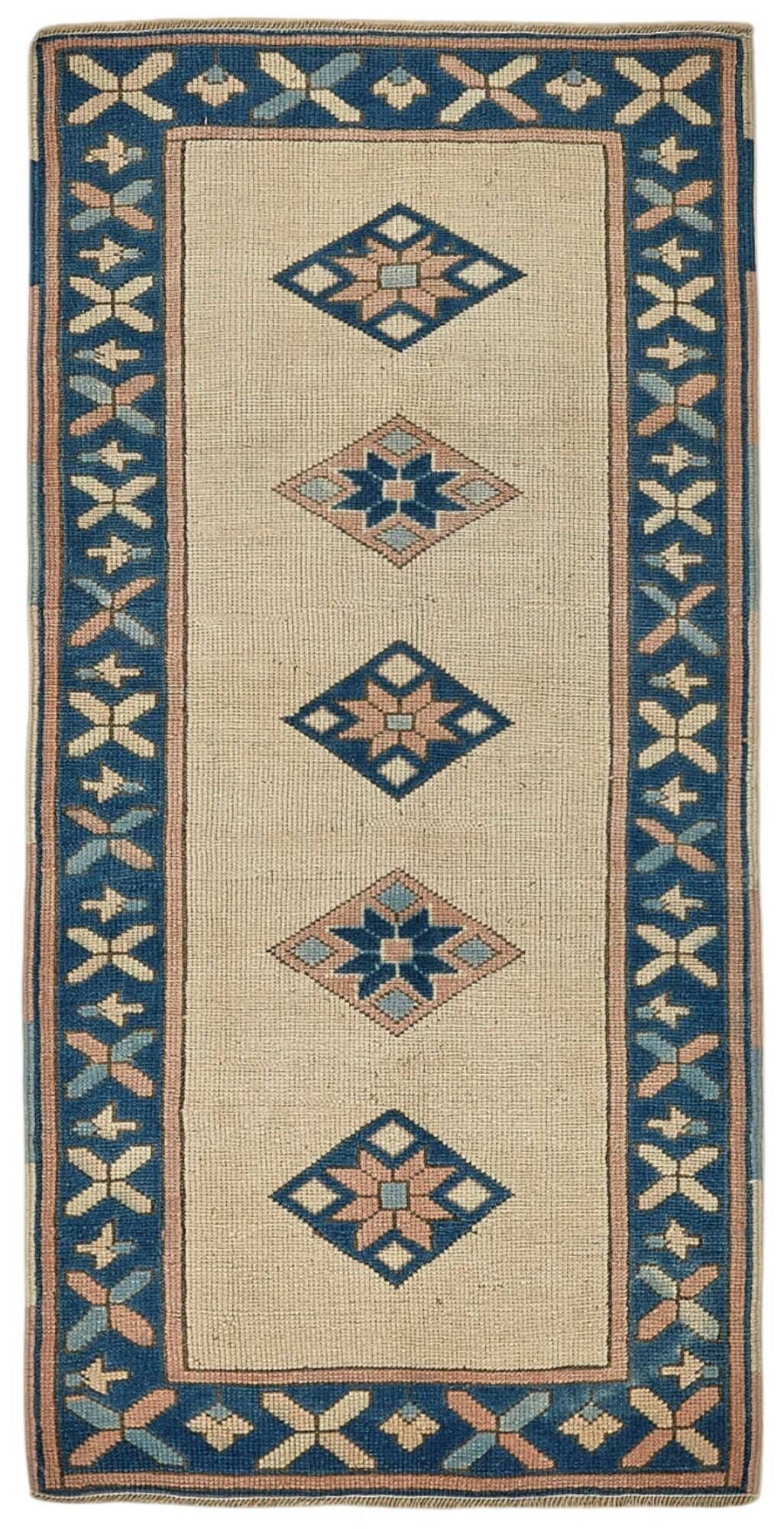 Tapis anatolien vintage turc 75 cm x 150 cm