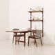 Poul Cadovius shelving wall unit with extendable  desk or a table for Cado,