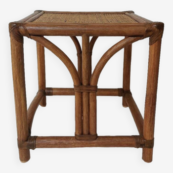 Rattan cane side table