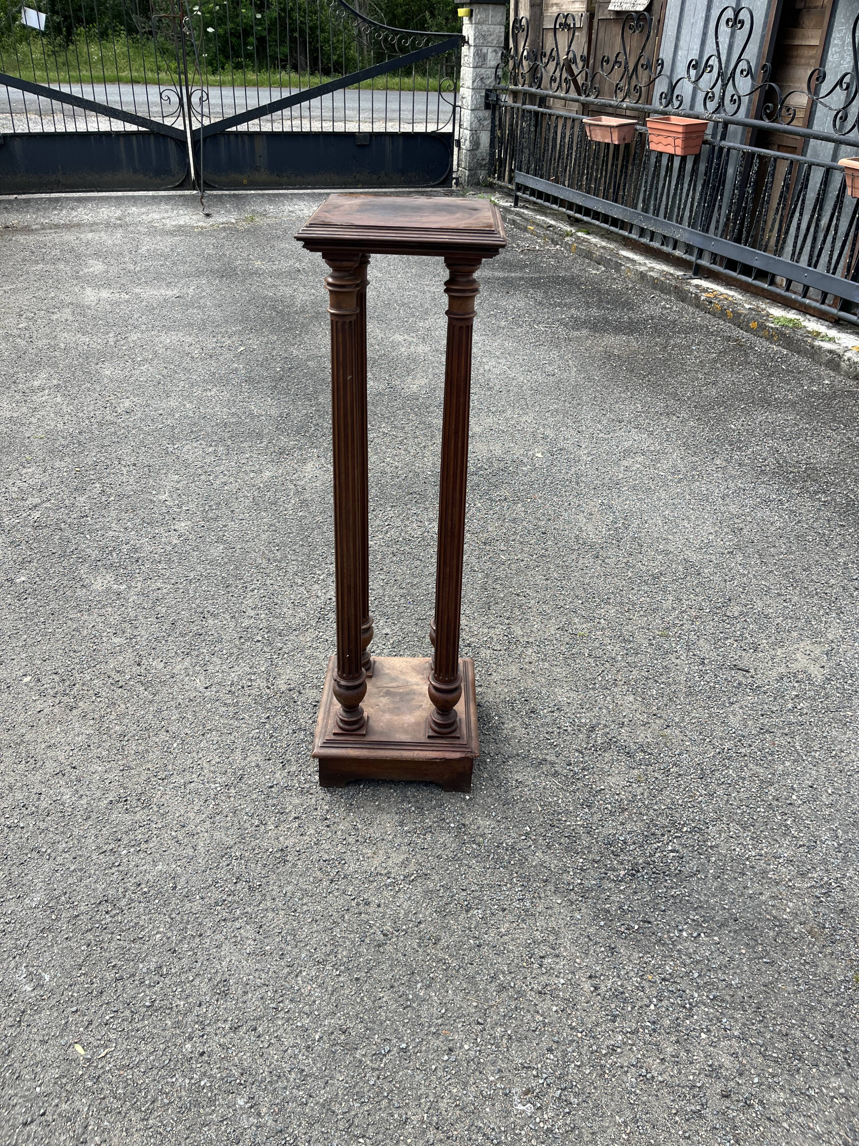 Antique pedestal with four columns — 19th-century neoclassical style