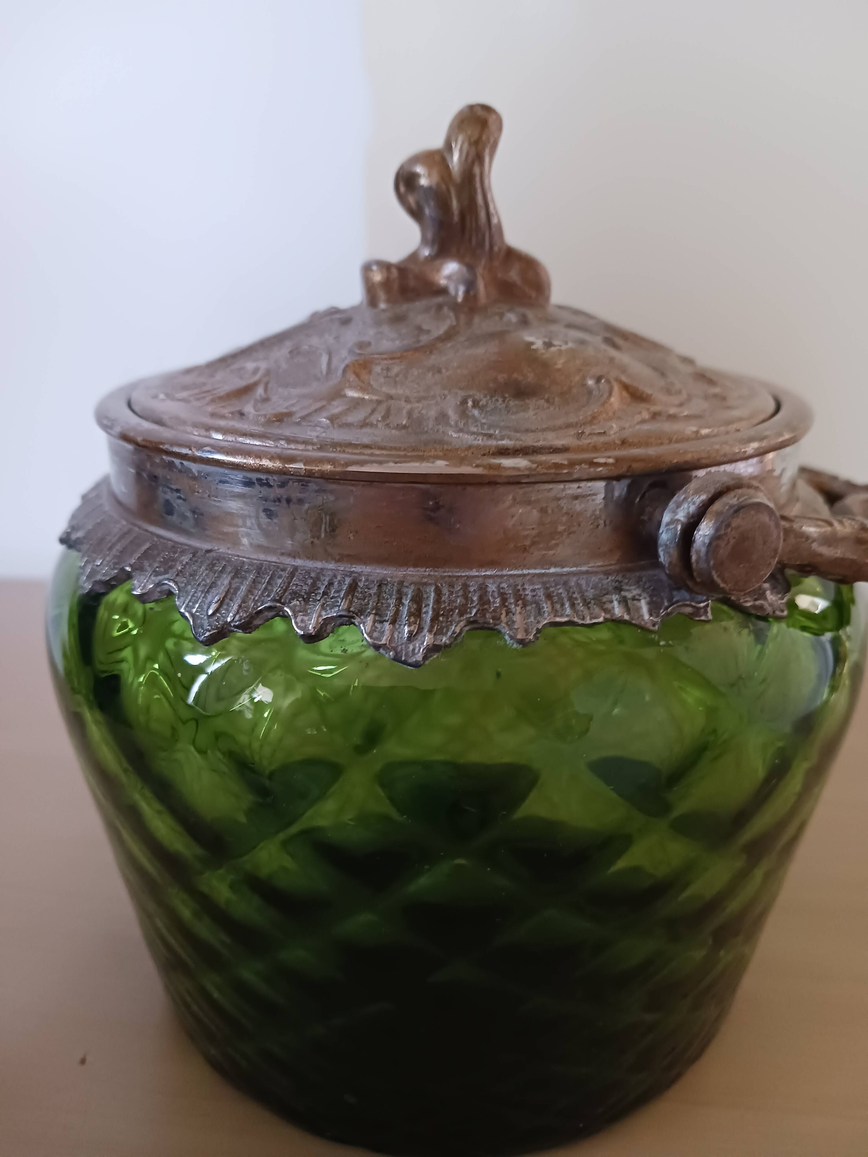Antique biscuit tin.