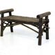 Brutalist wooden bench, sweden, 1970
