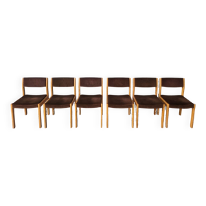 6 chaises vintage de - massif