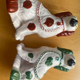Pair of stadfordshire earthenware dogs