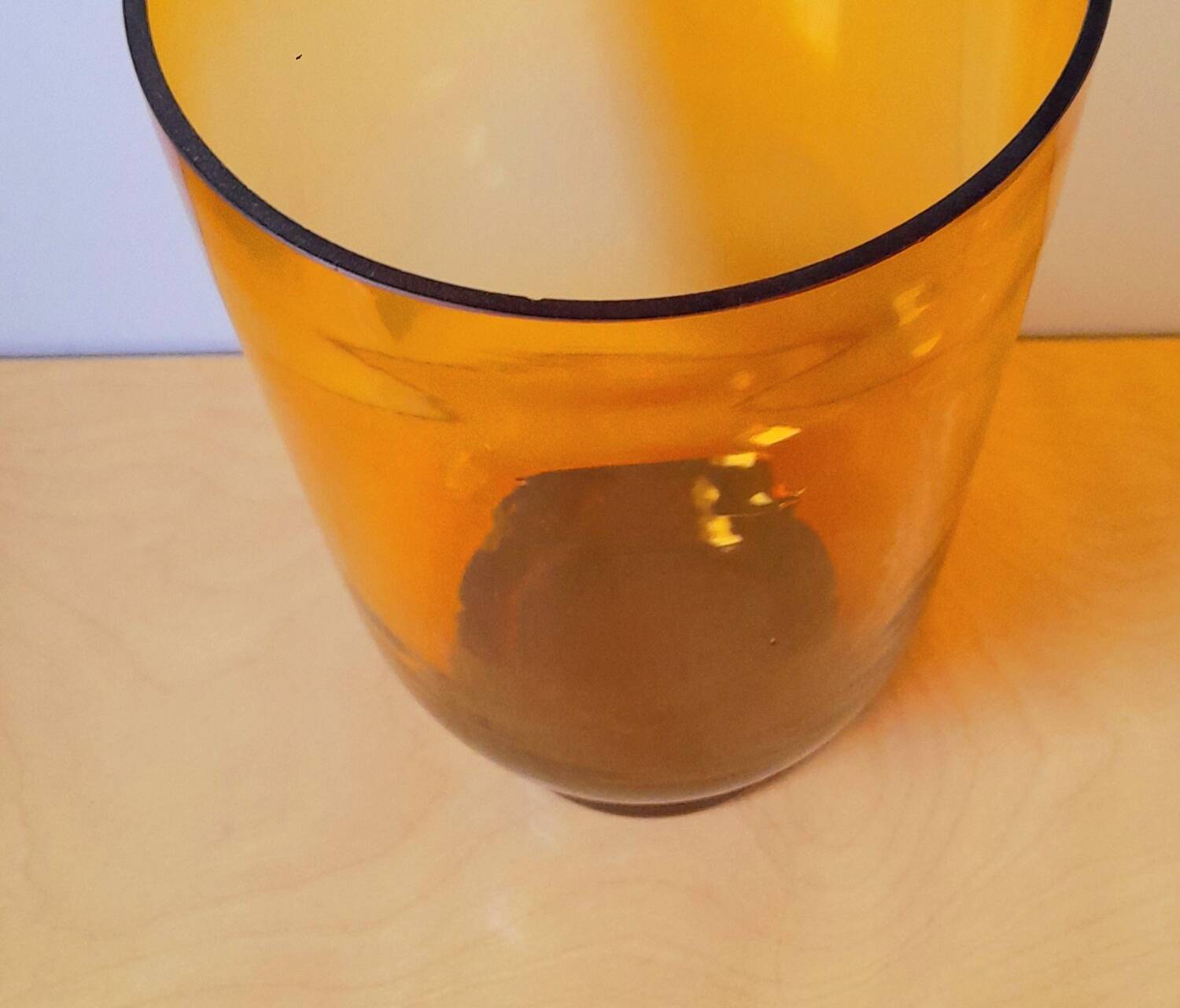 Large amber vase 1970