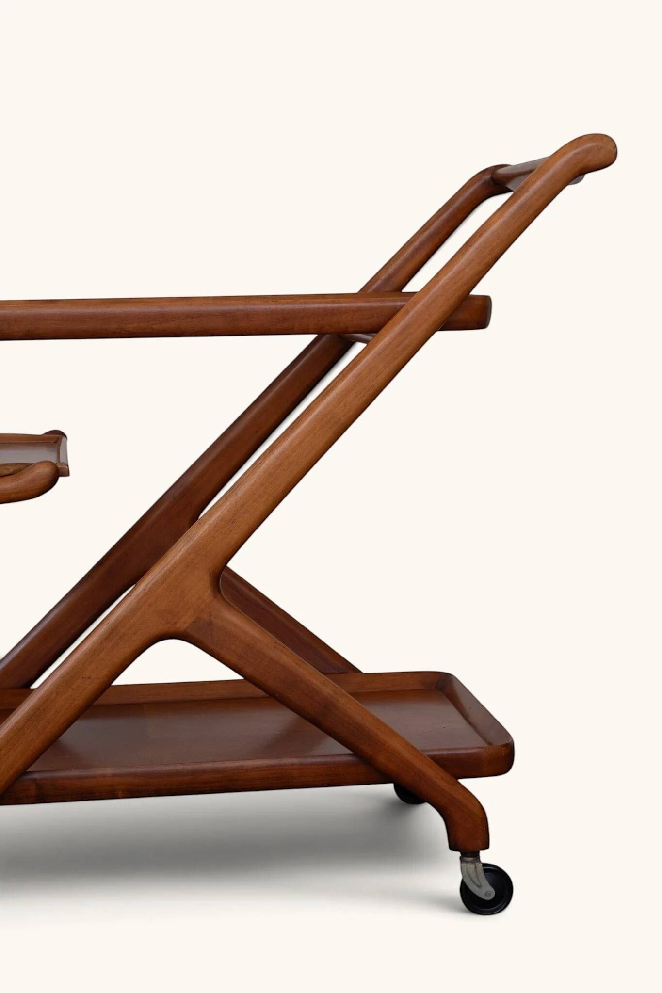 Bar cart by Cesare Lacca for Cassina, 1950s.