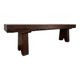 Brutalist Folk Art Bench Solid Oak
