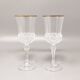 Décanteur en cristal des années 1970 avec 2 verres en cristal par RCR. Fabriqué en Italie