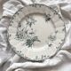 Round ironstone dish “Pavots” Choisy le Roi