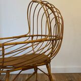 Cradle in rattan