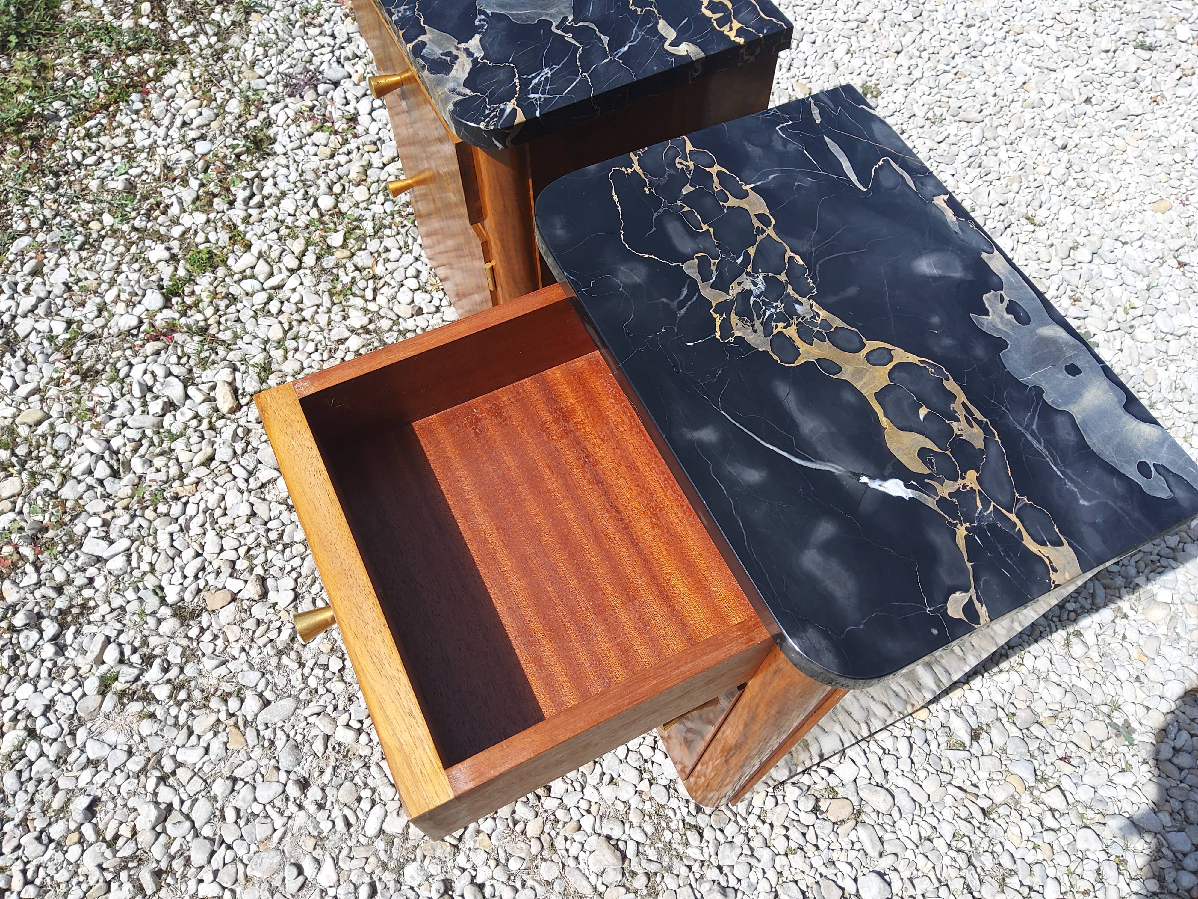 Pair of Art Deco style bedside tables