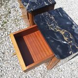Pair of Art Deco style bedside tables
