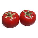 Ensemble de salière et poivrier en forme de tomate