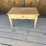 Table basse bois brut