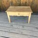 Raw wood coffee table