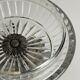 Antique glass bowl with a bronze base, Italy, 1920s