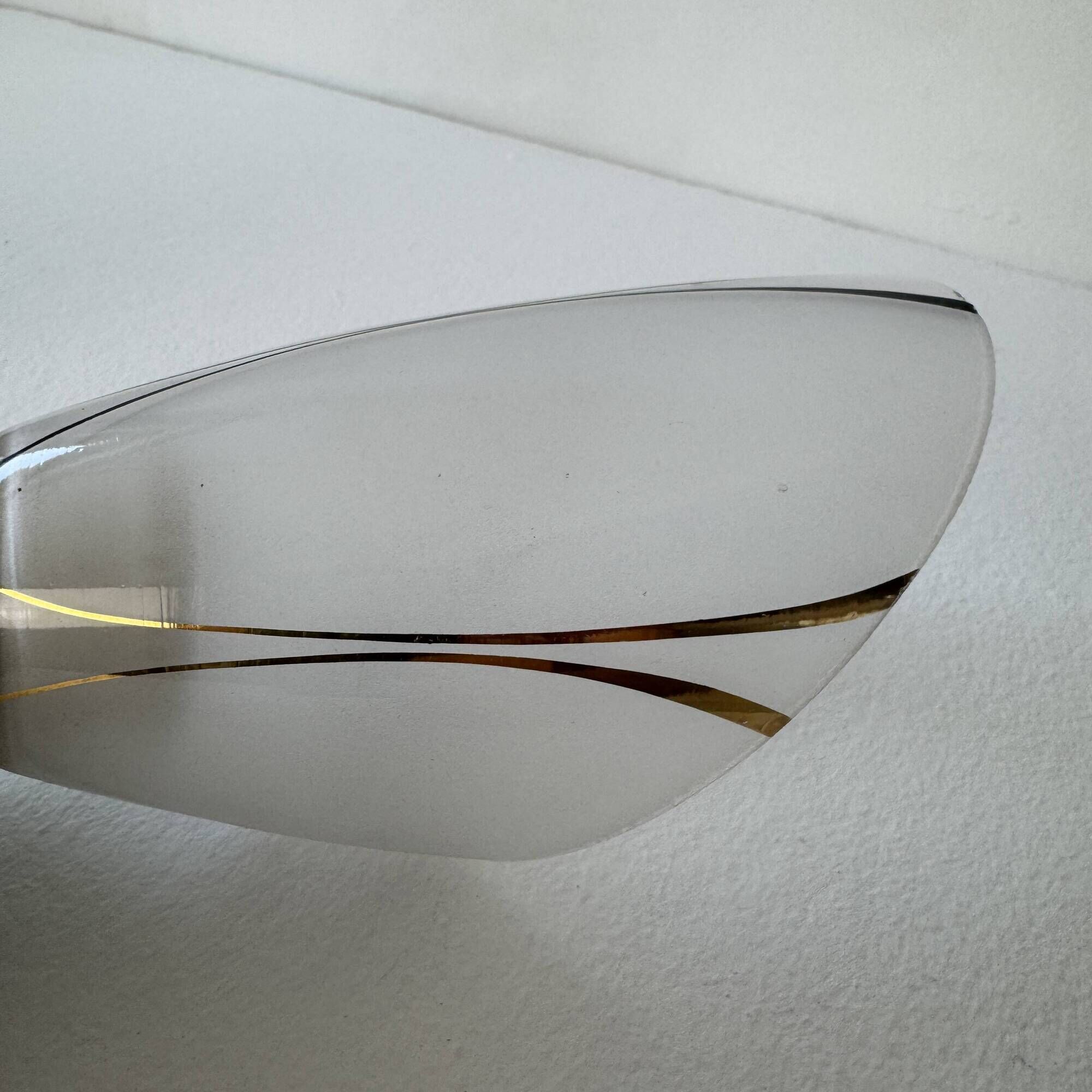 Lot of 3 old slanted wall lights from the 1950s