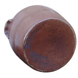 Grand pot ancien français en céramique à glaçure salée, 32 cm