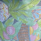 Breakfast tray on vintage stand