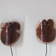 Vintage Glass Sconces by Per Lutken for Holmegaard, 1970s, Set of 2