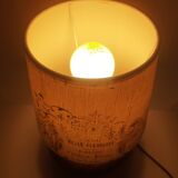 Guy Baudat vintage pyrite stoneware table lamp