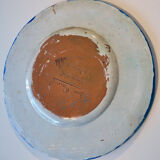 Ceramic dish signed Marc Roussel representing a sailboat, 20th century period