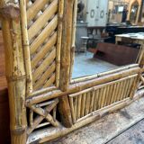 Miroir en rotin