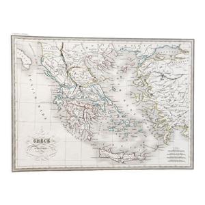 Carte ancienne de la Grèce ancienne