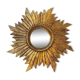 Sun mirror in gilded wood vintage decoration
