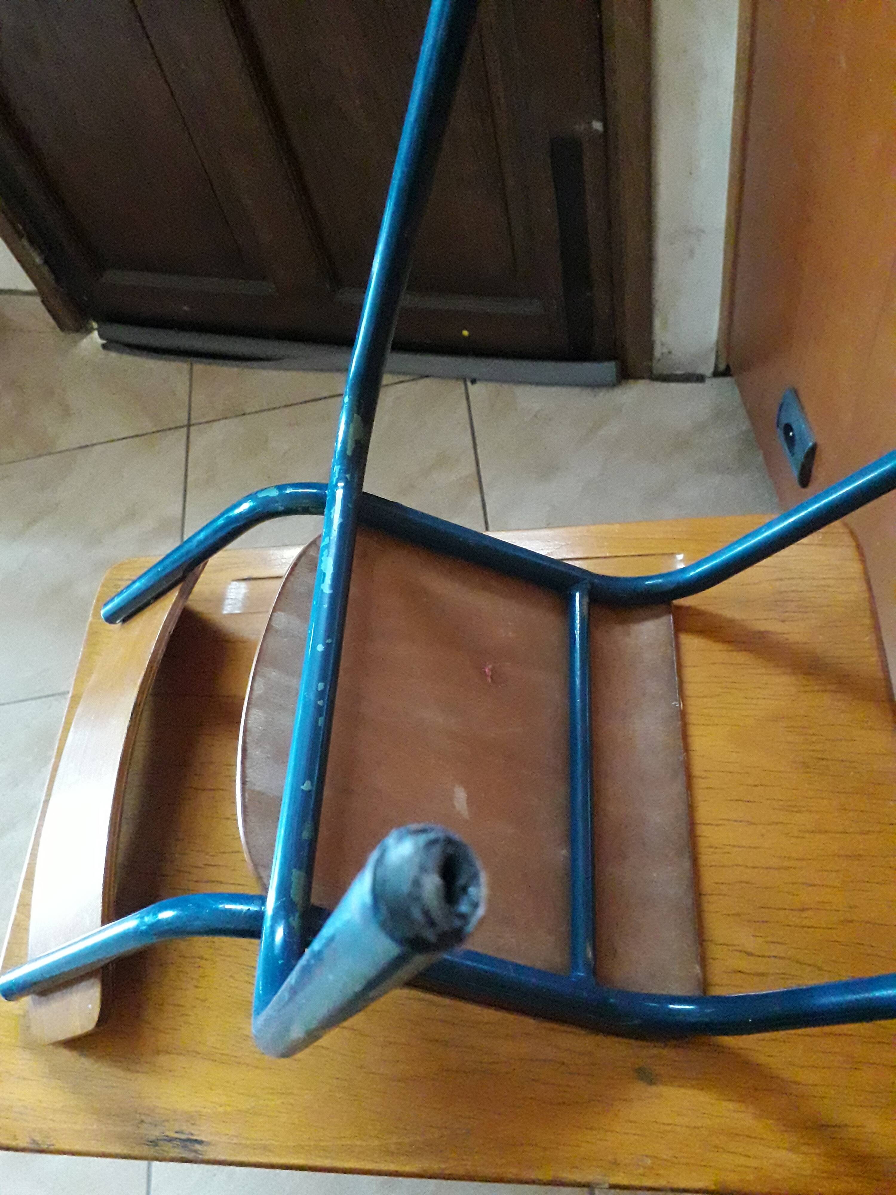 Desk desk desk table child school metal wood and vintage chair