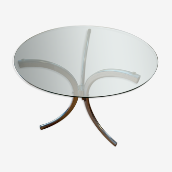 Table basse en verre 1970