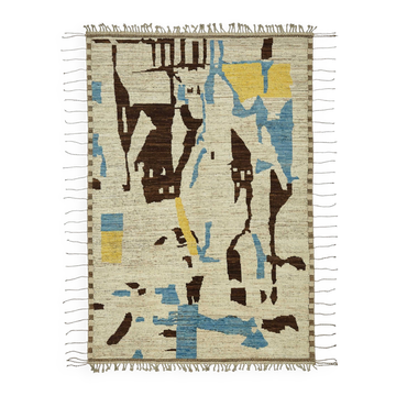 Hand-Knotted Tribal Unique 206 cm x 303 cm Multicolor Wool Carpet