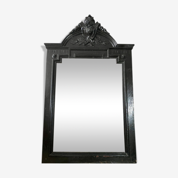 Miroir trumeau ancien noir 105x68cm