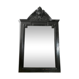 Black antique trumeau mirror 105x68