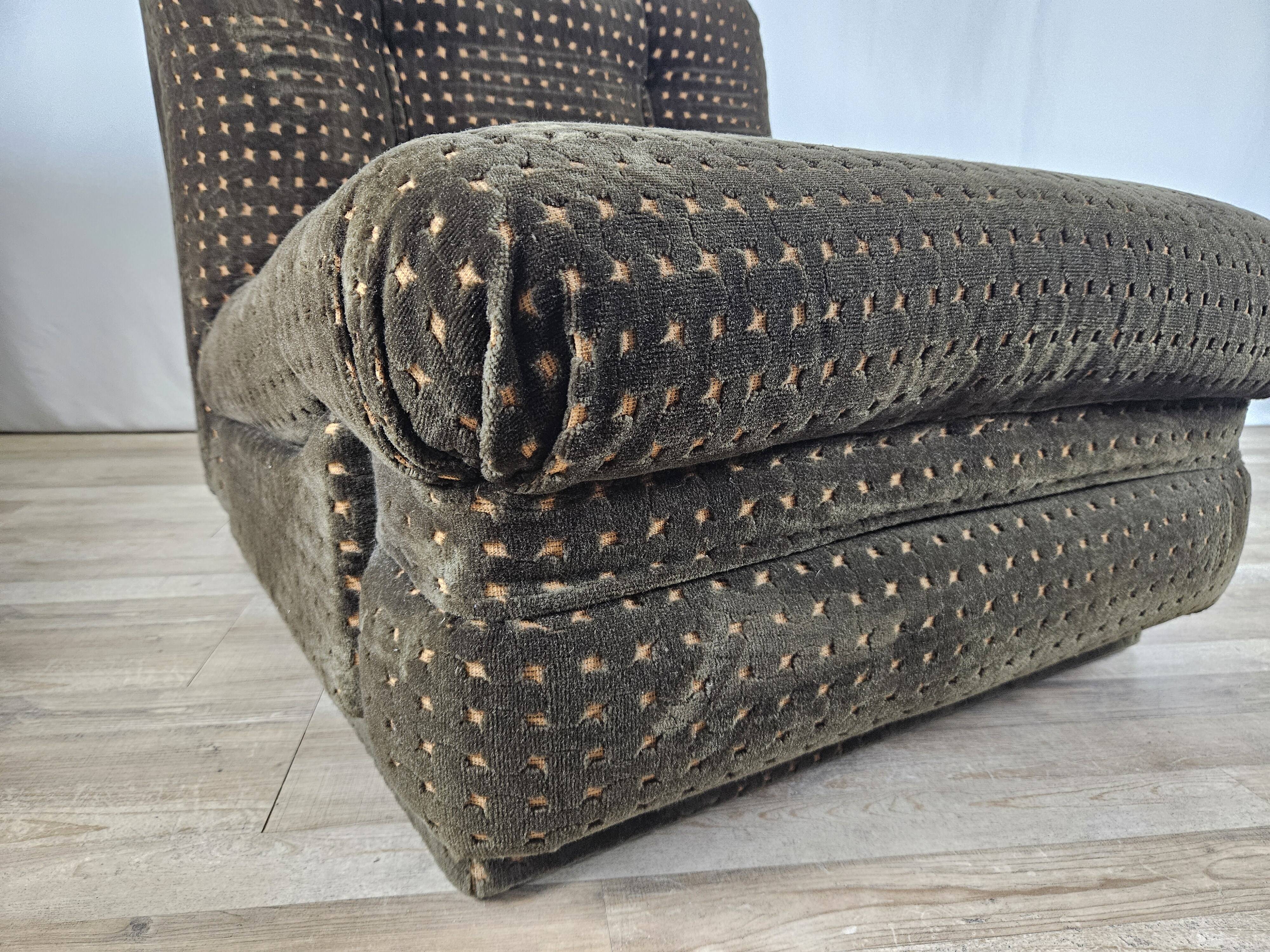 Fauteuils modulables en tissu des années 1970