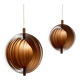 Mid-Century Teak Moon Lamps, 1960s, set of 2
