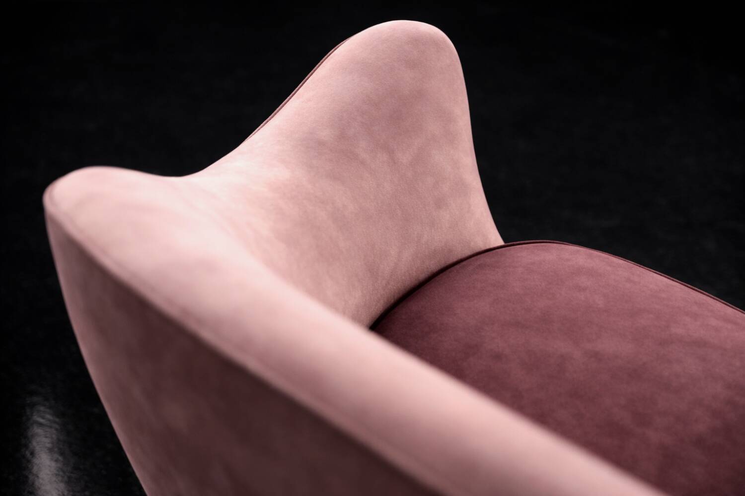 Vintage Mid-Century Space Age Velour Lounge Set from Paged, 1972, Set of 3