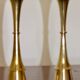 Pair of Mid-century Scandinavian Brass  Candleholder by Dansk Designs