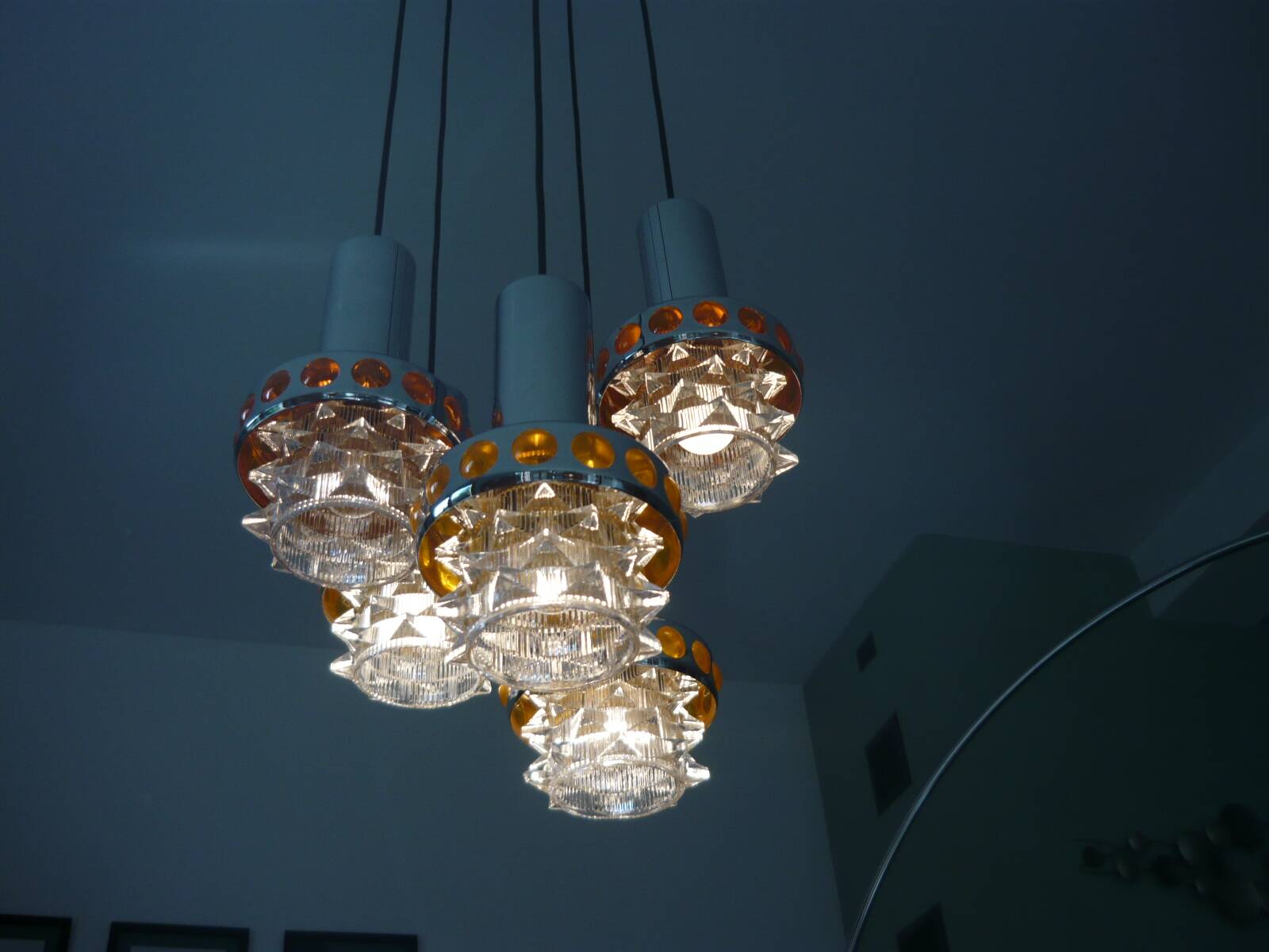 Suspension cascade raak années 70 5 feux