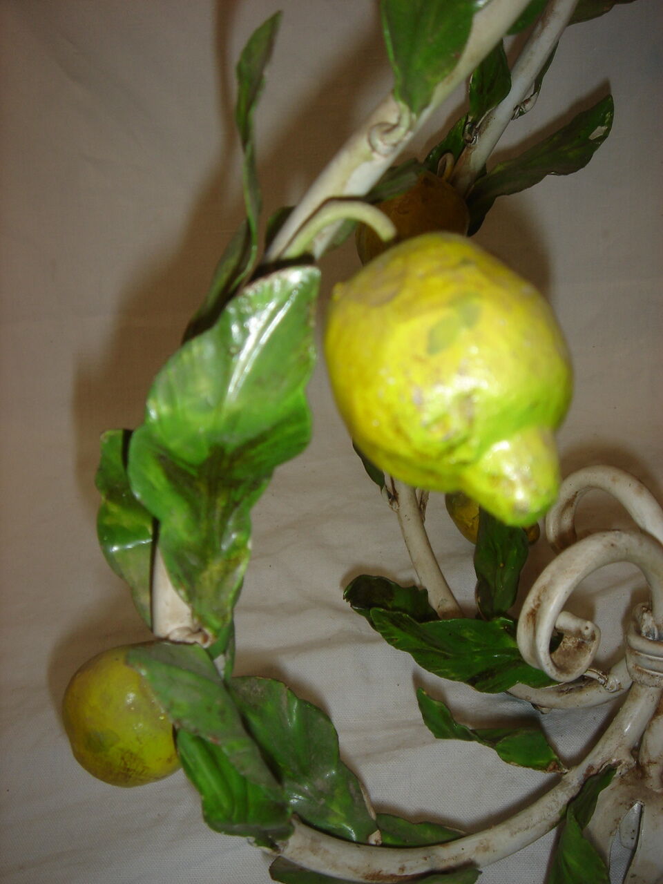 Firenze chandelier leaf decorations - lemons 1970