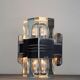 Murano glass wall lamps with chrome brass, Italy, 1970s, set of 2.