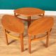 Retro Teak 1960s Nathan Trinity Nest Of Tables Teak & Glass Four Tables