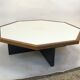 Table basse hexagonale en wengé 1960