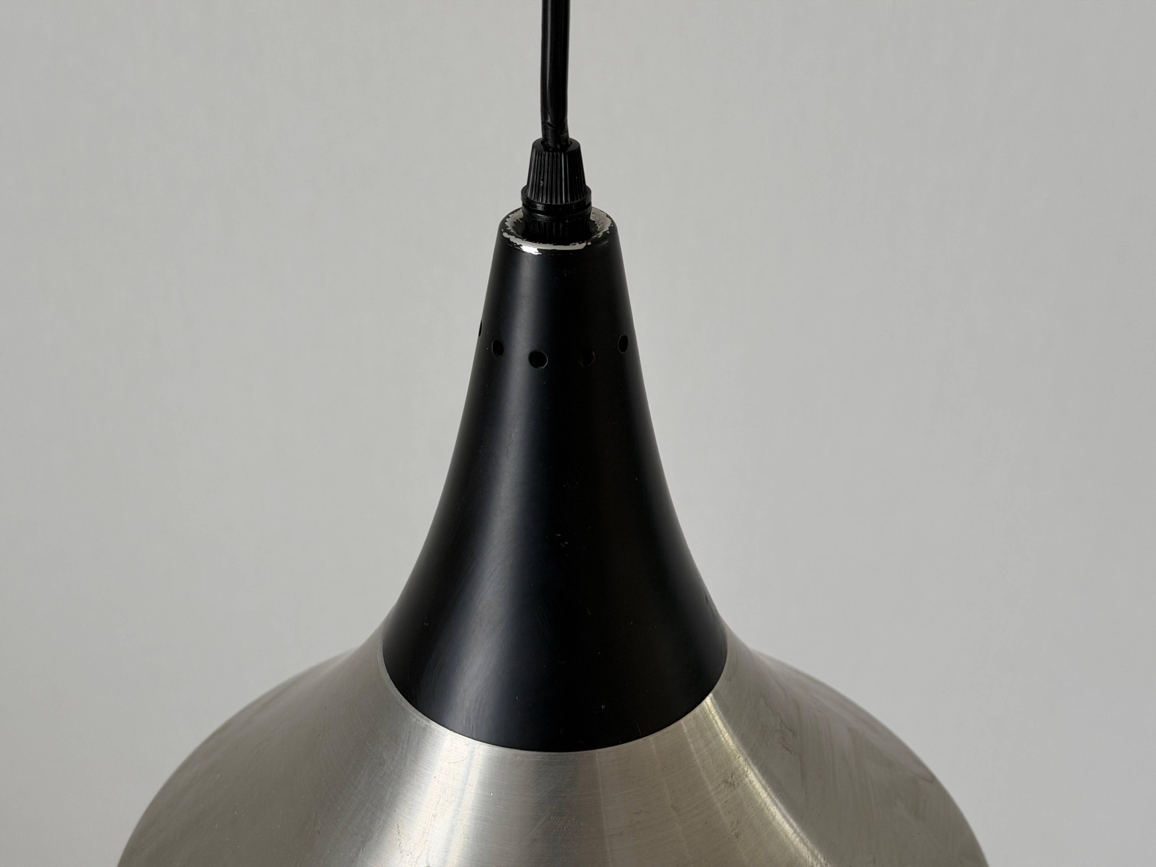 Crystal glass ceiling light with a metal frame, 1960s, Germany
